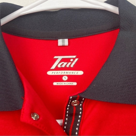TRAIL Performance Golf/Tennis Shirt in Red - Size S - Picture 9 of 9